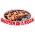 Signmission Chicken On A Stick Decal Concession Stand Food Truck Sticker, 8" x 4.5", D-DC-8 Chicken On A Stick19 D-DC-8 Chicken On A Stick19